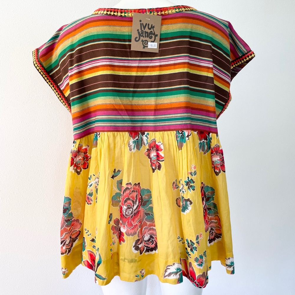 New NWT Ivy Jane serape embroidered blouse top shirt - Picture 7 of 7